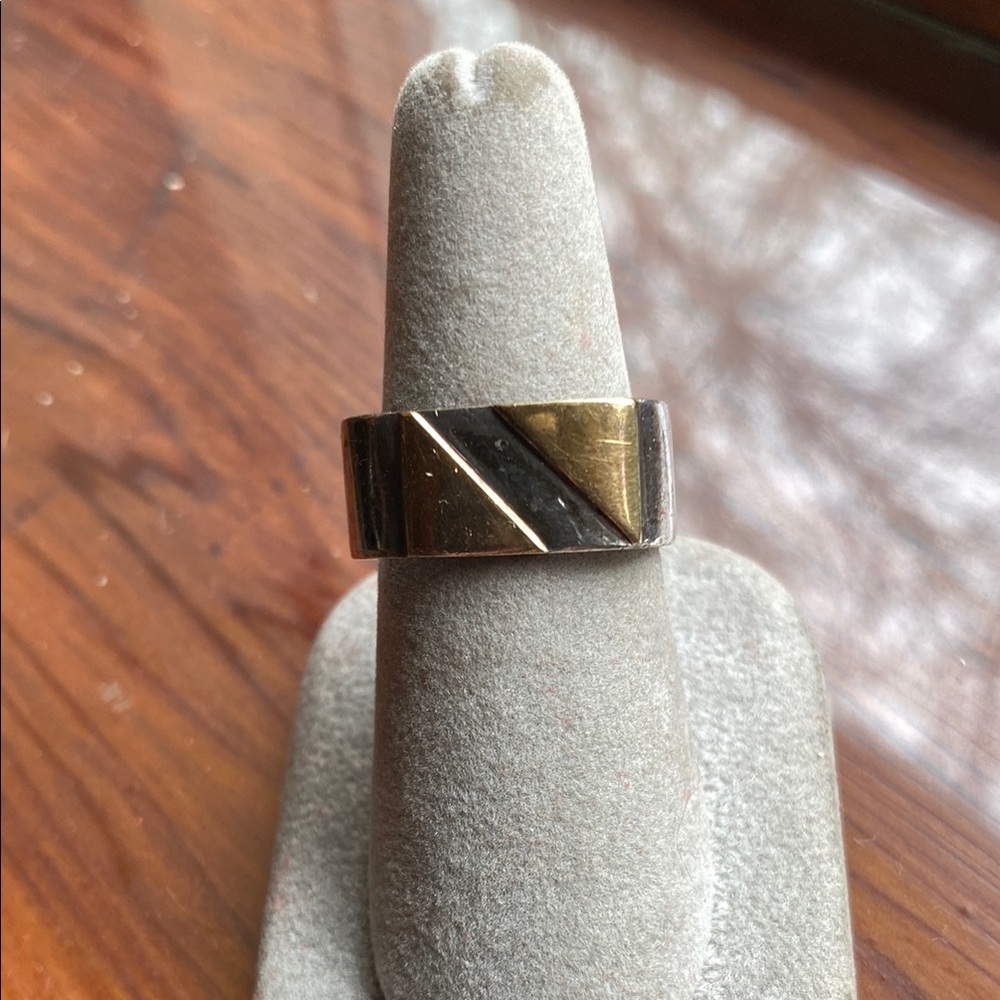 18K Gold and Sterling Ring